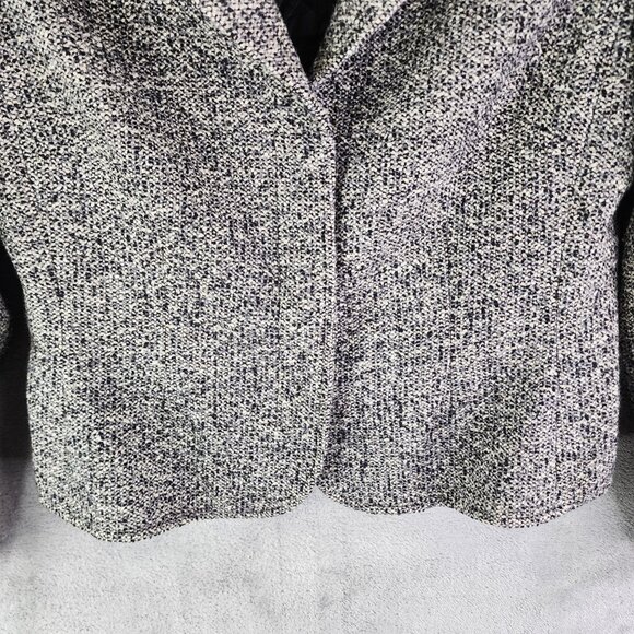 Womens Ann Taylor Petites Wool Blend Tweed Jacket Blazer Long Sleeve Size 6P - Picture 3 of 10